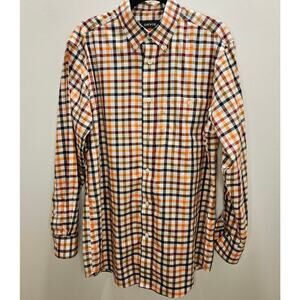 ORVIS Wrinkle Free Men's Long Sleeve Plaid Button Down Size M